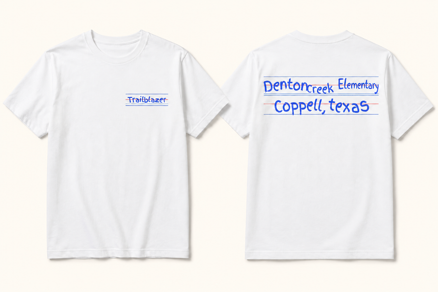 White Notebook Spirit Tee by Unofficially Local